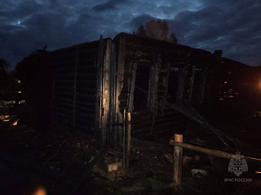 В ночном пожаре в Шуйском районе погиб человек